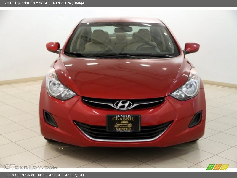Red Allure / Beige 2011 Hyundai Elantra GLS