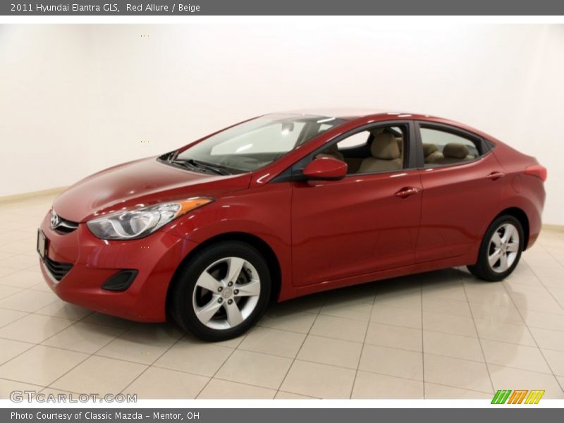 Red Allure / Beige 2011 Hyundai Elantra GLS