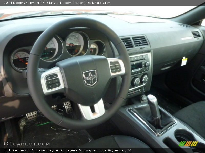 Header Orange / Dark Slate Gray 2014 Dodge Challenger R/T Classic