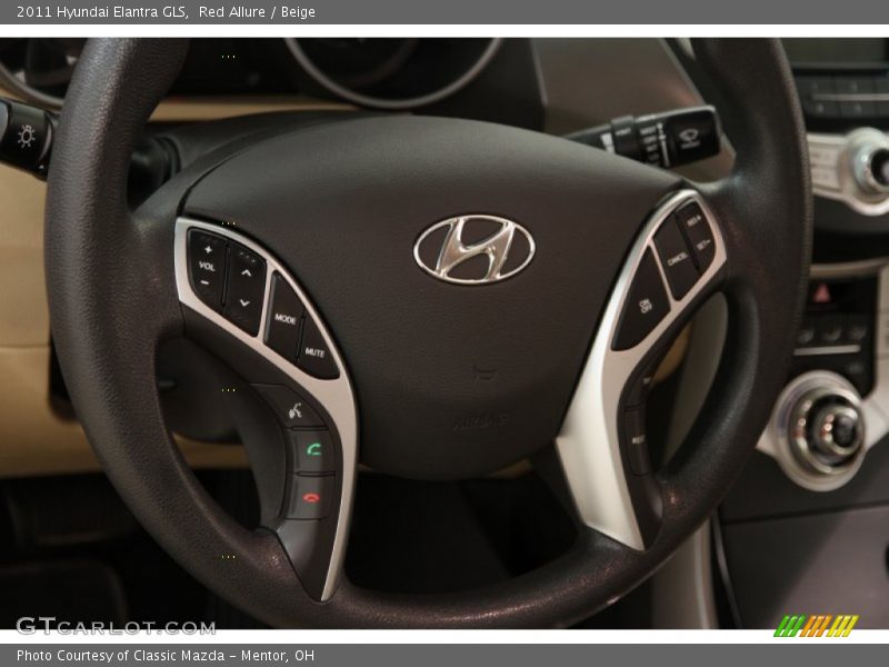 Red Allure / Beige 2011 Hyundai Elantra GLS