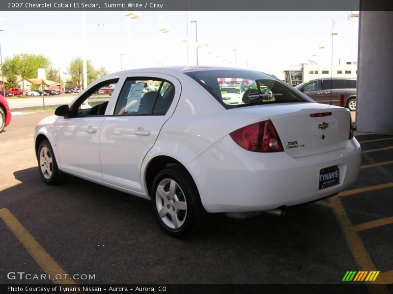 Summit White / Gray 2007 Chevrolet Cobalt LS Sedan