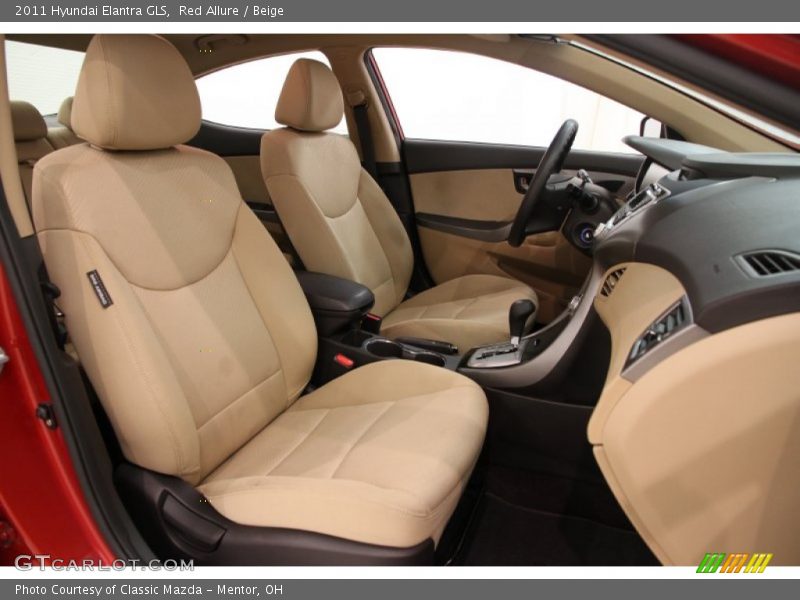 Red Allure / Beige 2011 Hyundai Elantra GLS