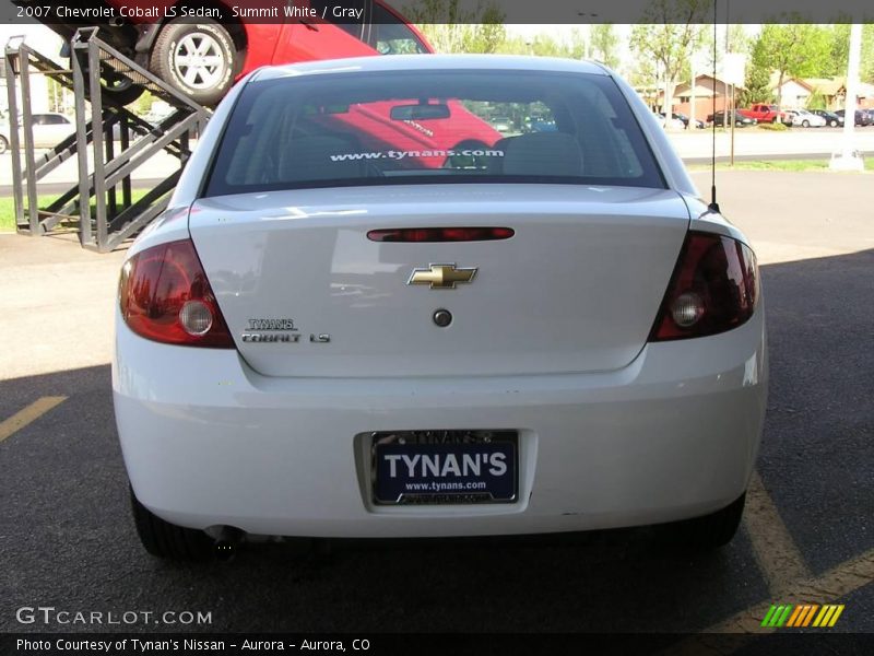 Summit White / Gray 2007 Chevrolet Cobalt LS Sedan