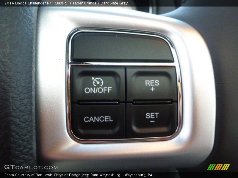 Header Orange / Dark Slate Gray 2014 Dodge Challenger R/T Classic