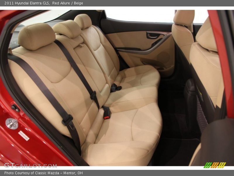 Red Allure / Beige 2011 Hyundai Elantra GLS