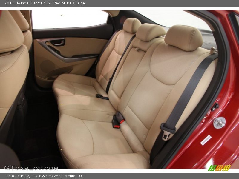 Red Allure / Beige 2011 Hyundai Elantra GLS