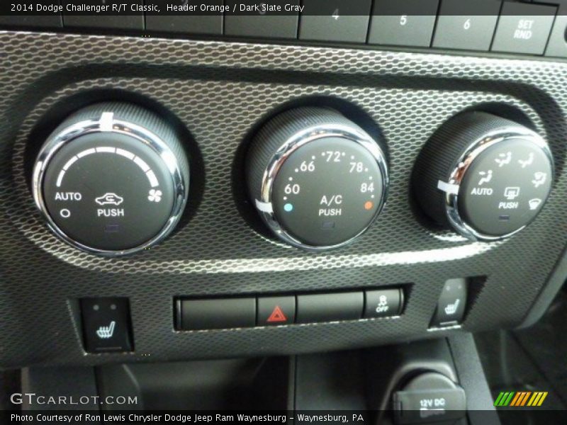 Header Orange / Dark Slate Gray 2014 Dodge Challenger R/T Classic