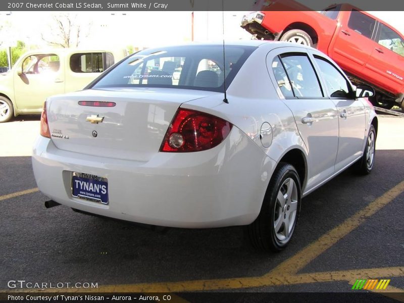 Summit White / Gray 2007 Chevrolet Cobalt LS Sedan
