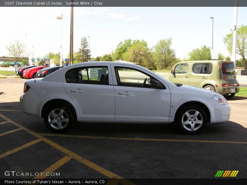 Summit White / Gray 2007 Chevrolet Cobalt LS Sedan