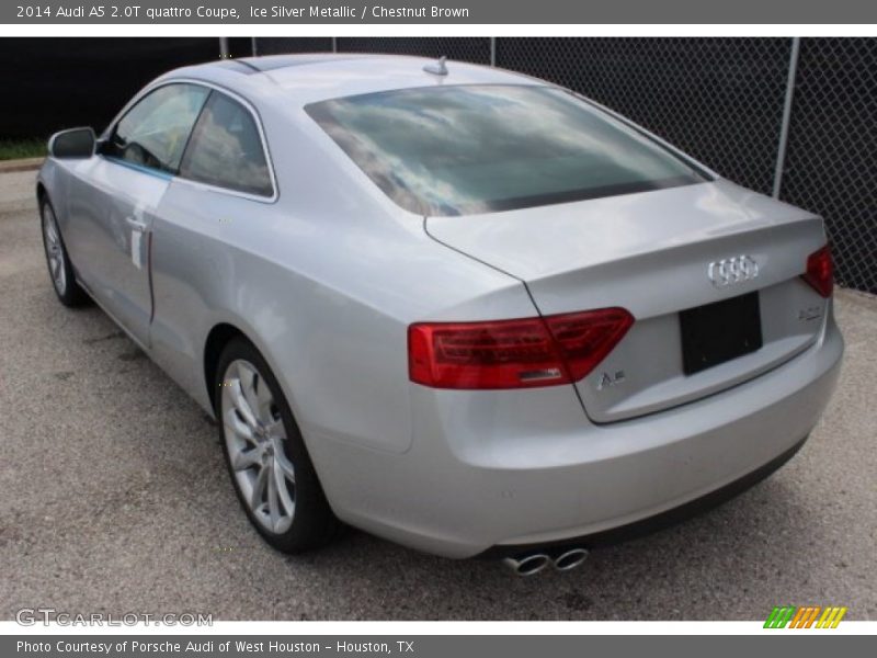 Ice Silver Metallic / Chestnut Brown 2014 Audi A5 2.0T quattro Coupe