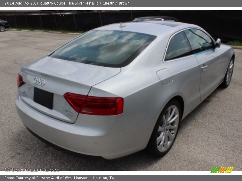 Ice Silver Metallic / Chestnut Brown 2014 Audi A5 2.0T quattro Coupe
