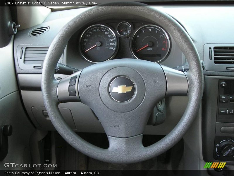 Summit White / Gray 2007 Chevrolet Cobalt LS Sedan