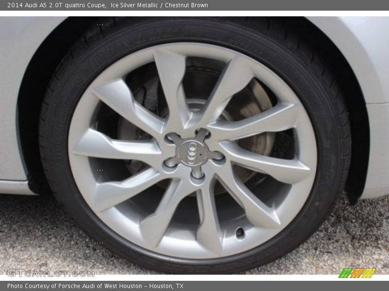 Ice Silver Metallic / Chestnut Brown 2014 Audi A5 2.0T quattro Coupe
