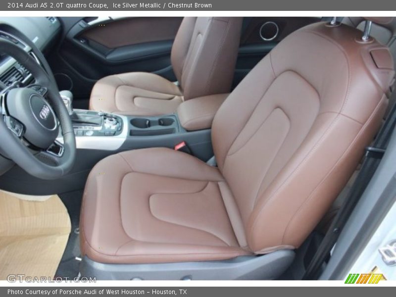 Ice Silver Metallic / Chestnut Brown 2014 Audi A5 2.0T quattro Coupe
