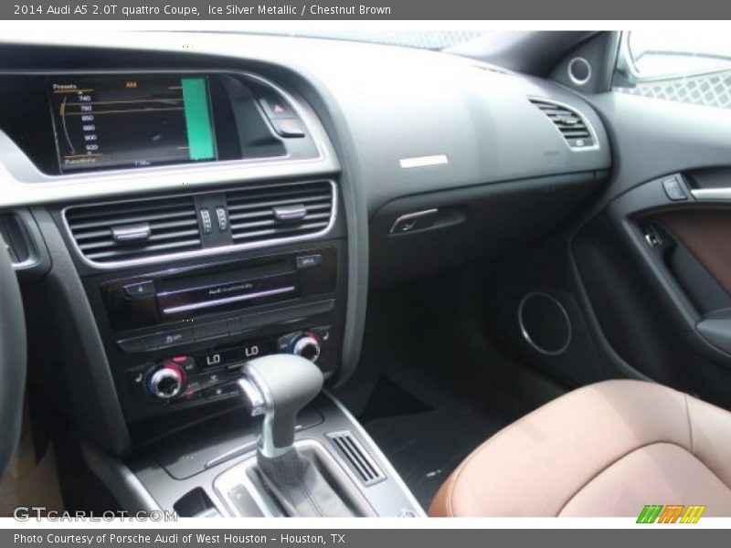 Ice Silver Metallic / Chestnut Brown 2014 Audi A5 2.0T quattro Coupe