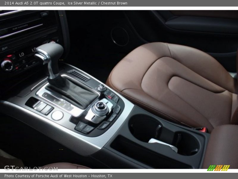 Ice Silver Metallic / Chestnut Brown 2014 Audi A5 2.0T quattro Coupe