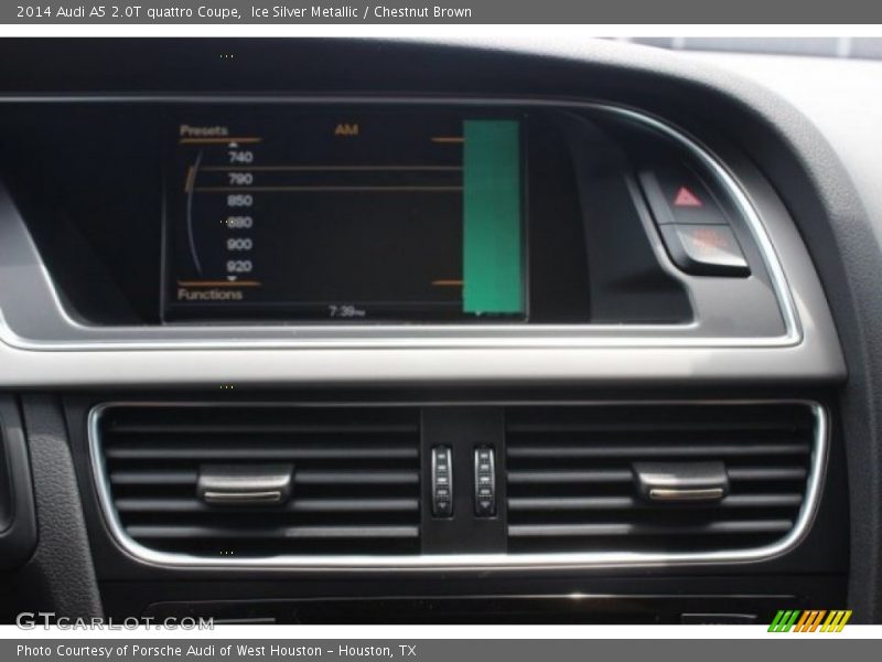 Ice Silver Metallic / Chestnut Brown 2014 Audi A5 2.0T quattro Coupe
