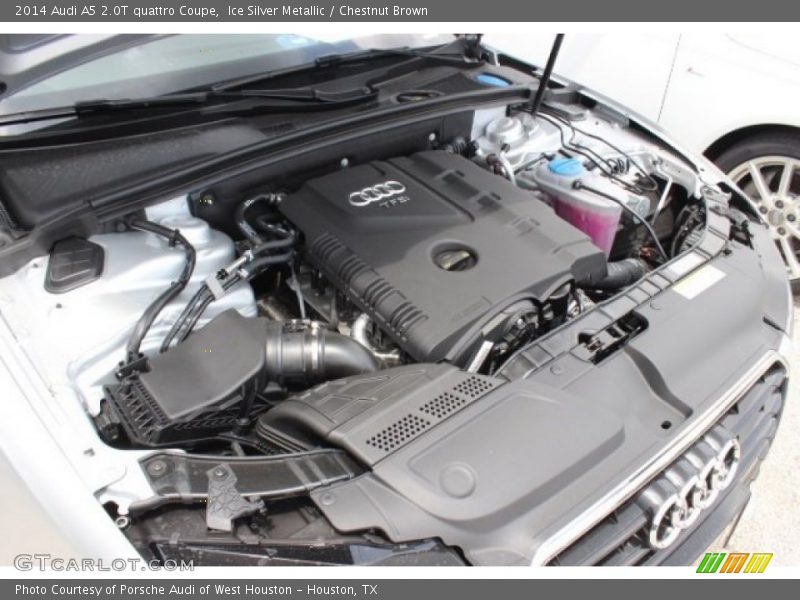 Ice Silver Metallic / Chestnut Brown 2014 Audi A5 2.0T quattro Coupe