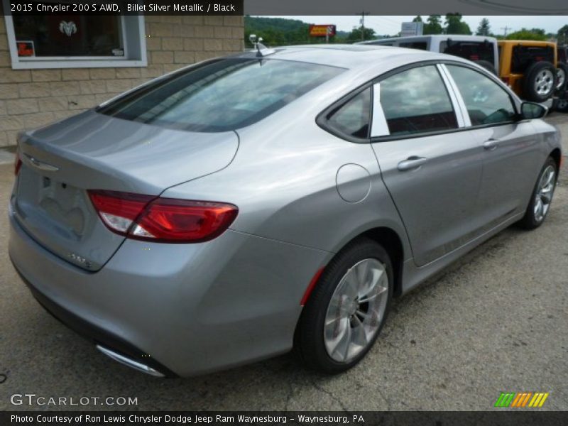 Billet Silver Metallic / Black 2015 Chrysler 200 S AWD
