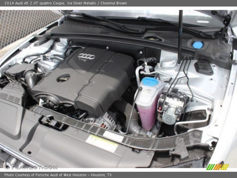 Ice Silver Metallic / Chestnut Brown 2014 Audi A5 2.0T quattro Coupe