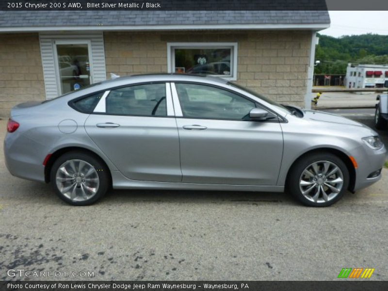 Billet Silver Metallic / Black 2015 Chrysler 200 S AWD