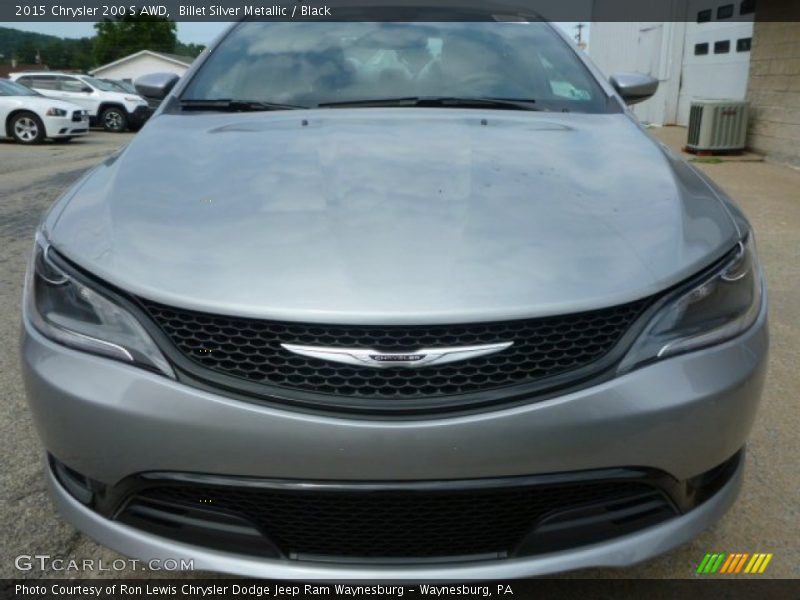 Billet Silver Metallic / Black 2015 Chrysler 200 S AWD