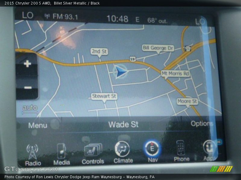 Billet Silver Metallic / Black 2015 Chrysler 200 S AWD