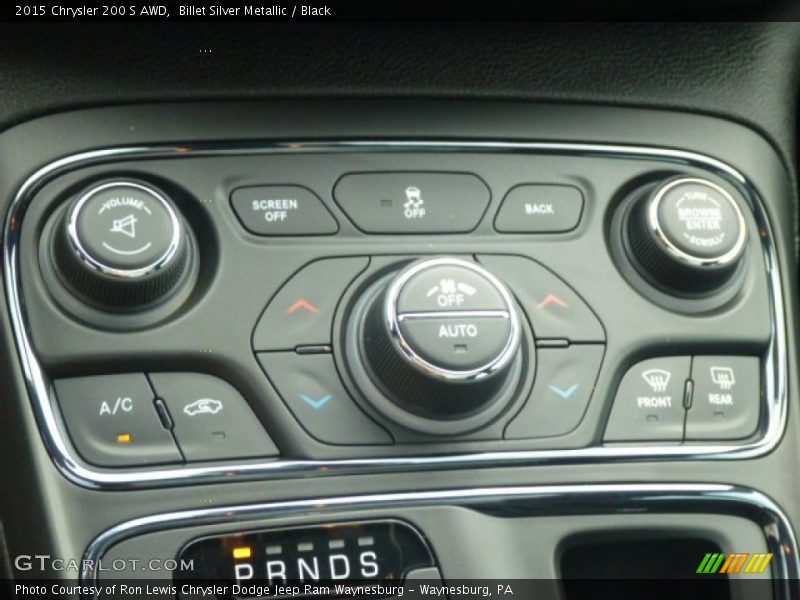 Billet Silver Metallic / Black 2015 Chrysler 200 S AWD