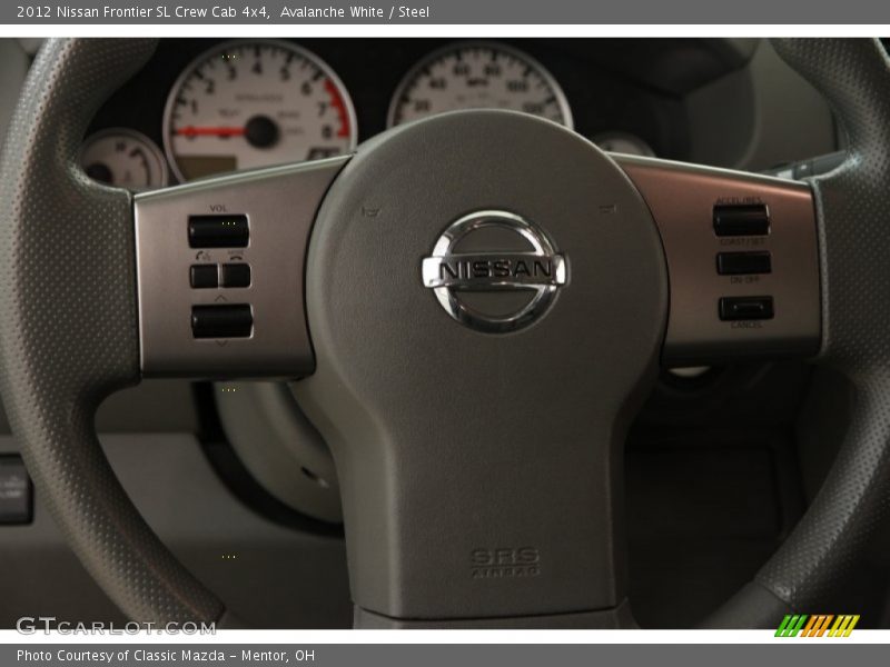 Avalanche White / Steel 2012 Nissan Frontier SL Crew Cab 4x4