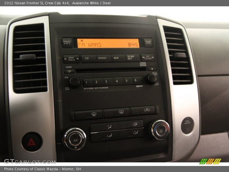 Avalanche White / Steel 2012 Nissan Frontier SL Crew Cab 4x4