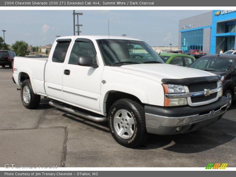 Summit White / Dark Charcoal 2004 Chevrolet Silverado 1500 Z71 Extended Cab 4x4