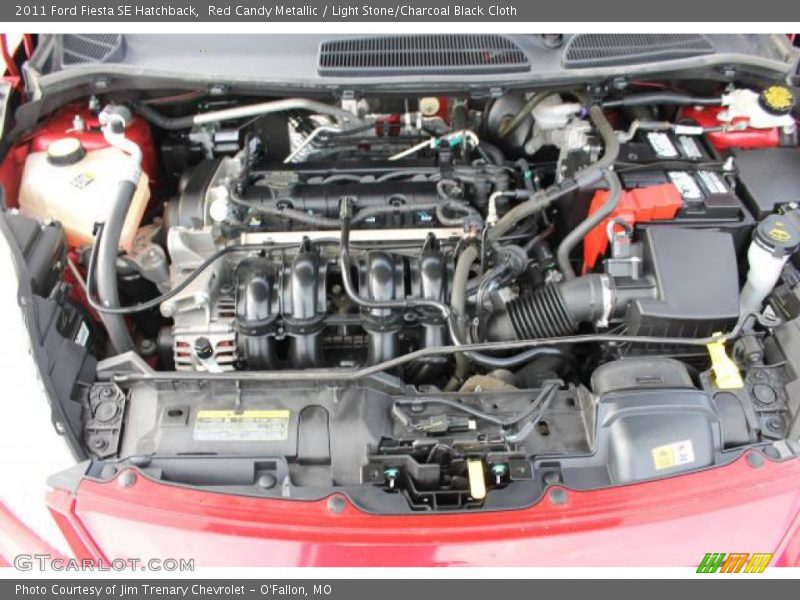 Red Candy Metallic / Light Stone/Charcoal Black Cloth 2011 Ford Fiesta SE Hatchback