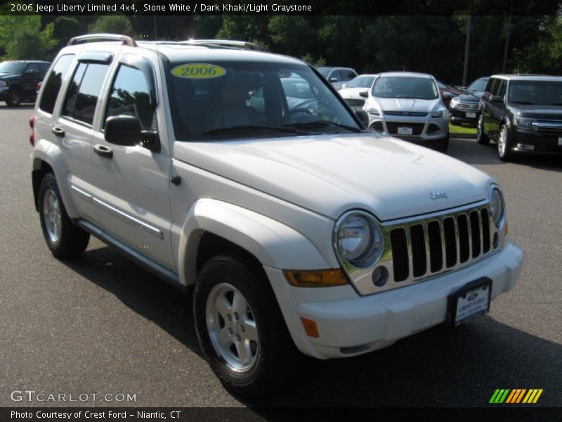 Stone White / Dark Khaki/Light Graystone 2006 Jeep Liberty Limited 4x4