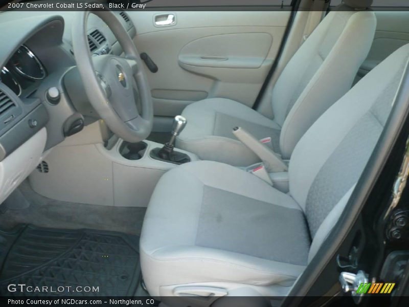 Black / Gray 2007 Chevrolet Cobalt LS Sedan
