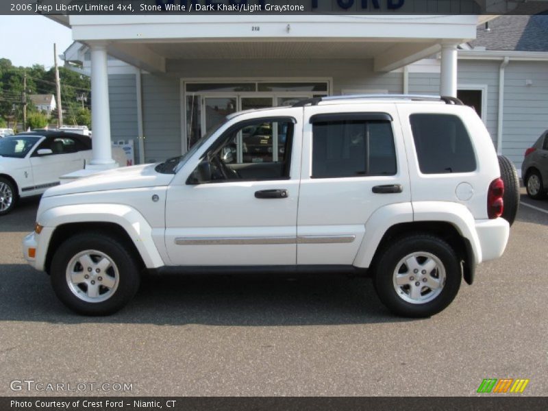 Stone White / Dark Khaki/Light Graystone 2006 Jeep Liberty Limited 4x4