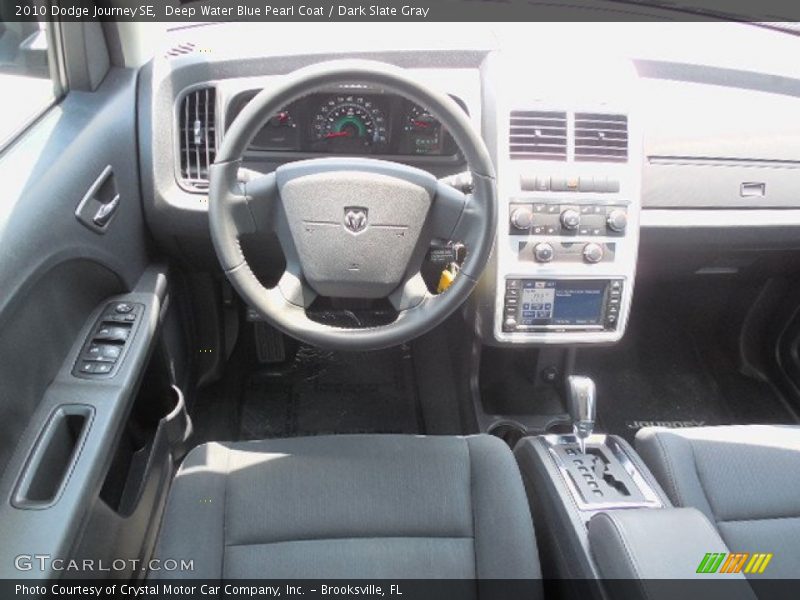 Deep Water Blue Pearl Coat / Dark Slate Gray 2010 Dodge Journey SE