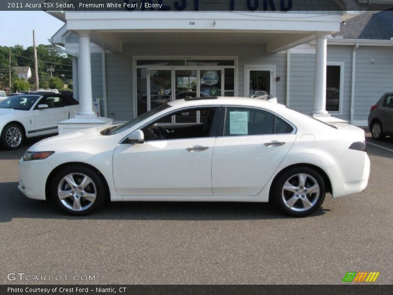 Premium White Pearl / Ebony 2011 Acura TSX Sedan