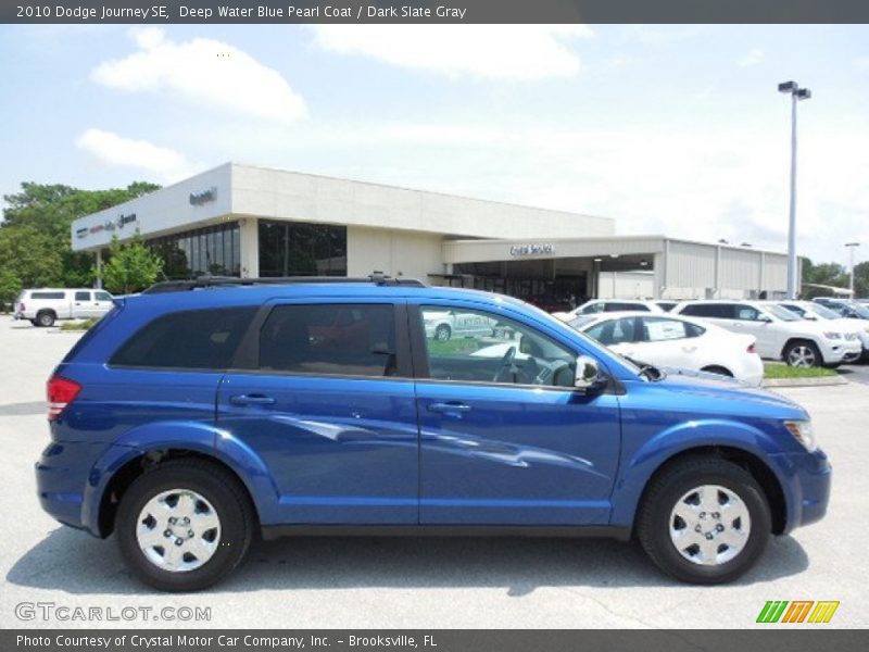 Deep Water Blue Pearl Coat / Dark Slate Gray 2010 Dodge Journey SE