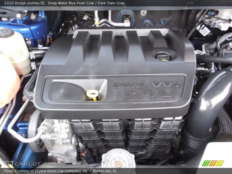 Deep Water Blue Pearl Coat / Dark Slate Gray 2010 Dodge Journey SE