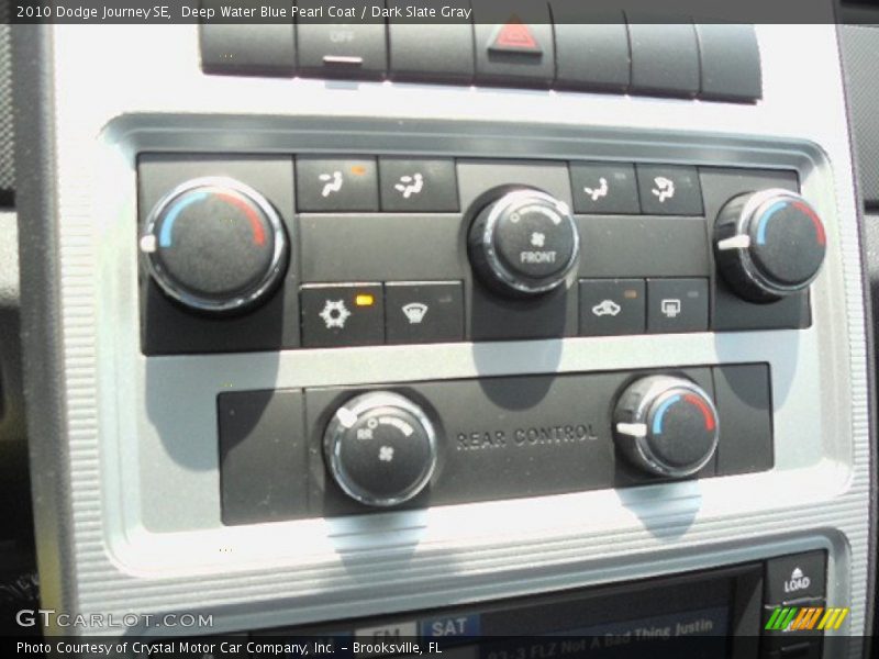 Deep Water Blue Pearl Coat / Dark Slate Gray 2010 Dodge Journey SE