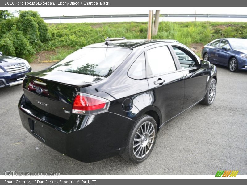 Ebony Black / Charcoal Black 2010 Ford Focus SES Sedan