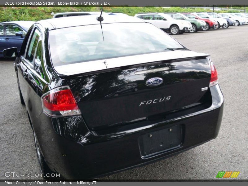 Ebony Black / Charcoal Black 2010 Ford Focus SES Sedan