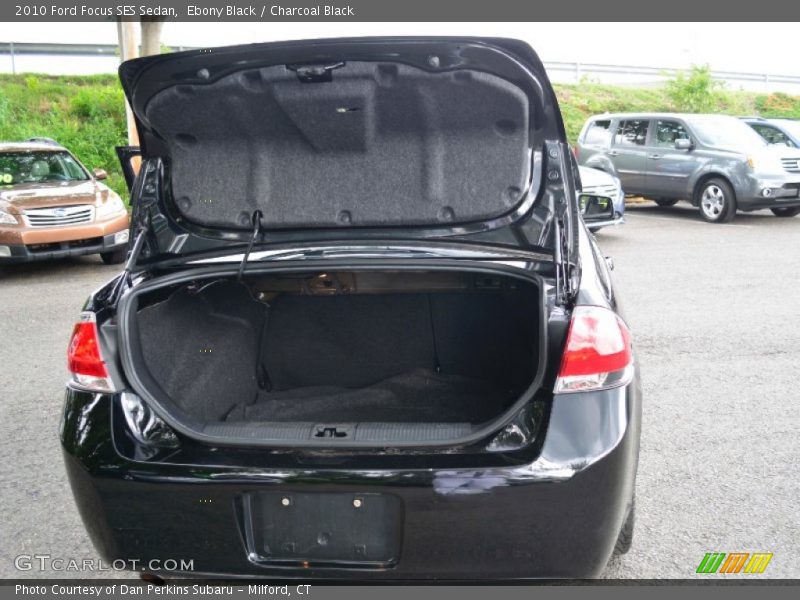 Ebony Black / Charcoal Black 2010 Ford Focus SES Sedan
