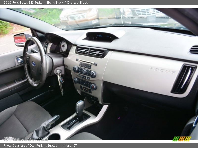 Ebony Black / Charcoal Black 2010 Ford Focus SES Sedan