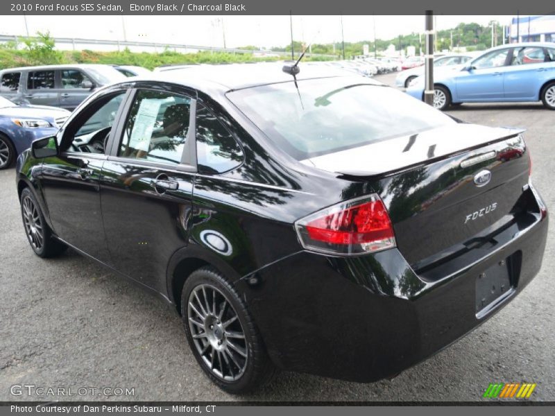 Ebony Black / Charcoal Black 2010 Ford Focus SES Sedan