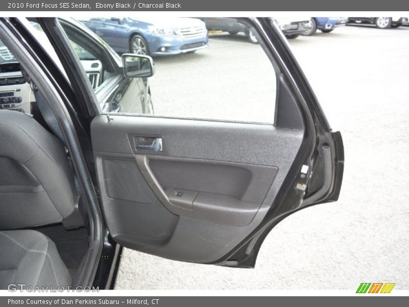 Ebony Black / Charcoal Black 2010 Ford Focus SES Sedan