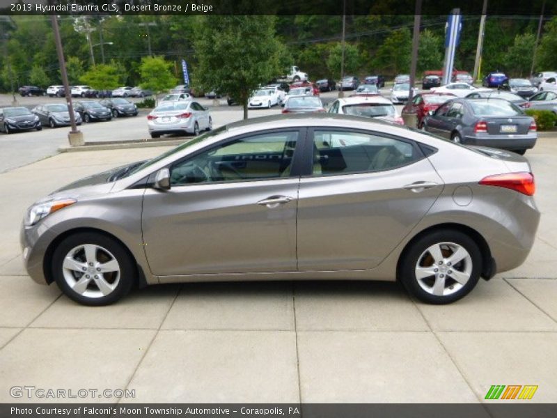 Desert Bronze / Beige 2013 Hyundai Elantra GLS