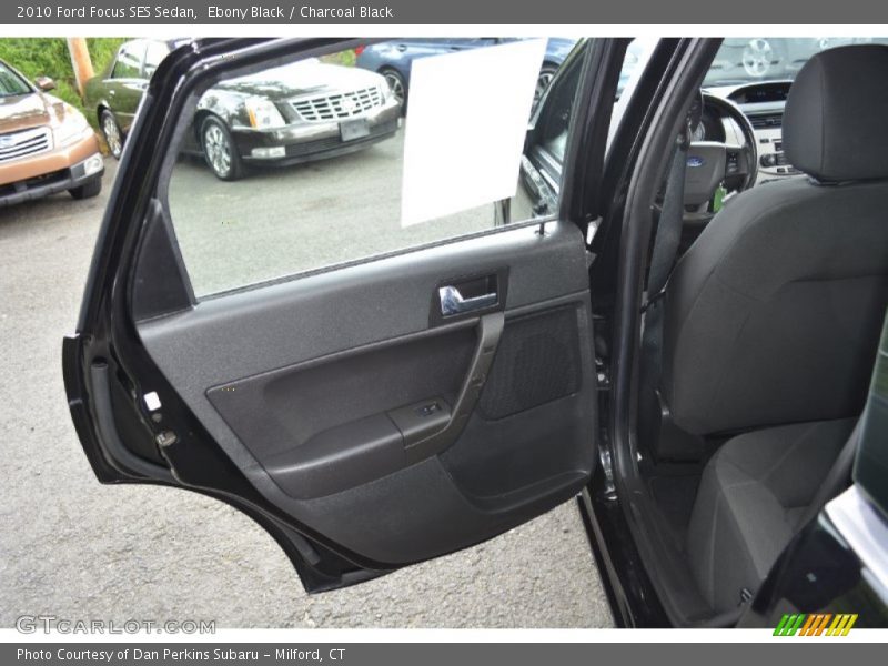 Ebony Black / Charcoal Black 2010 Ford Focus SES Sedan