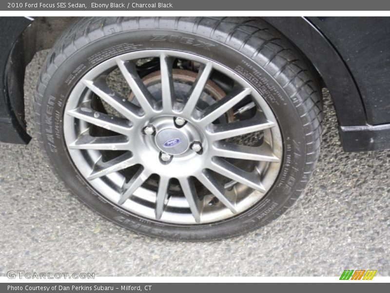 Ebony Black / Charcoal Black 2010 Ford Focus SES Sedan