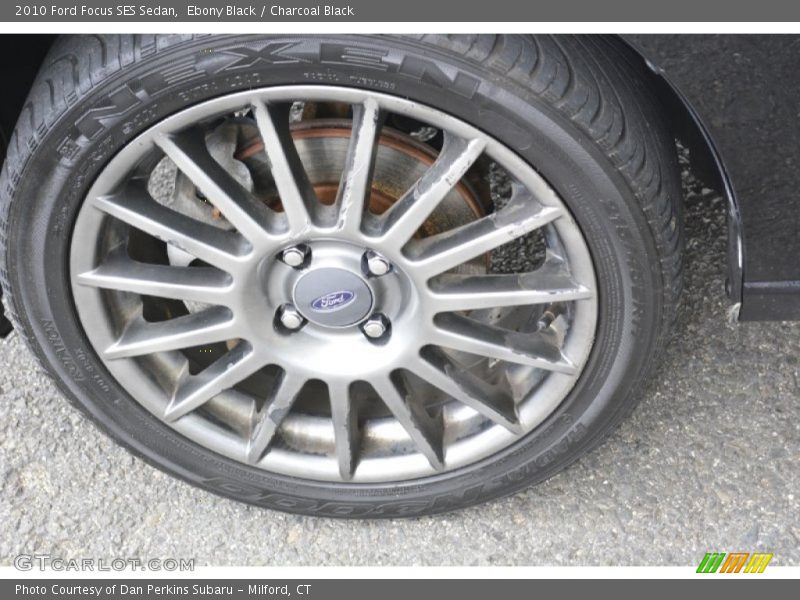 Ebony Black / Charcoal Black 2010 Ford Focus SES Sedan